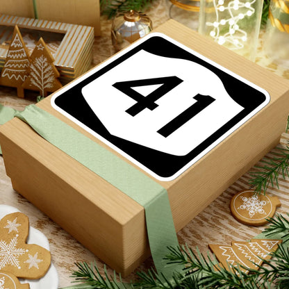 NY-41 (New York) (Road Sign) STICKER Vinyl Kiss-Cut Decal - The Sticker Space