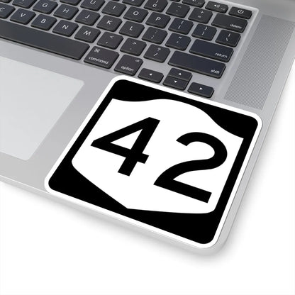 NY-42 (New York) (Road Sign) STICKER Vinyl Kiss-Cut Decal - The Sticker Space