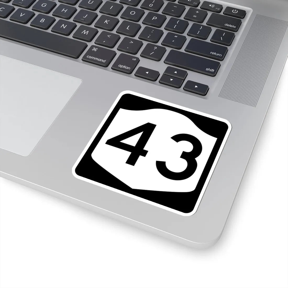 NY-43 (New York) (Road Sign) STICKER Vinyl Kiss-Cut Decal - The Sticker Space