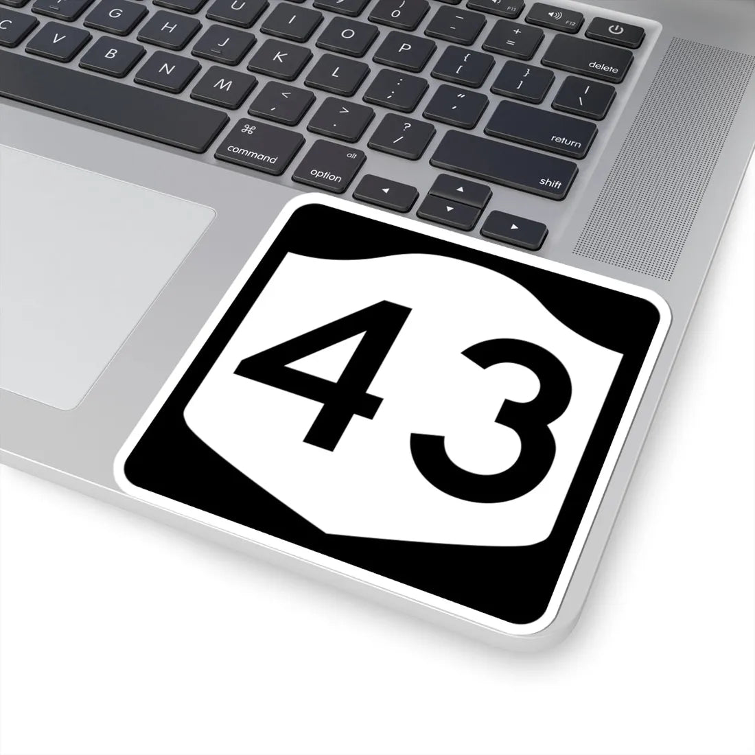 NY-43 (New York) (Road Sign) STICKER Vinyl Kiss-Cut Decal - The Sticker Space