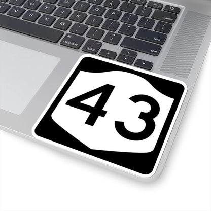 NY-43 (New York) (Road Sign) STICKER Vinyl Kiss-Cut Decal - The Sticker Space