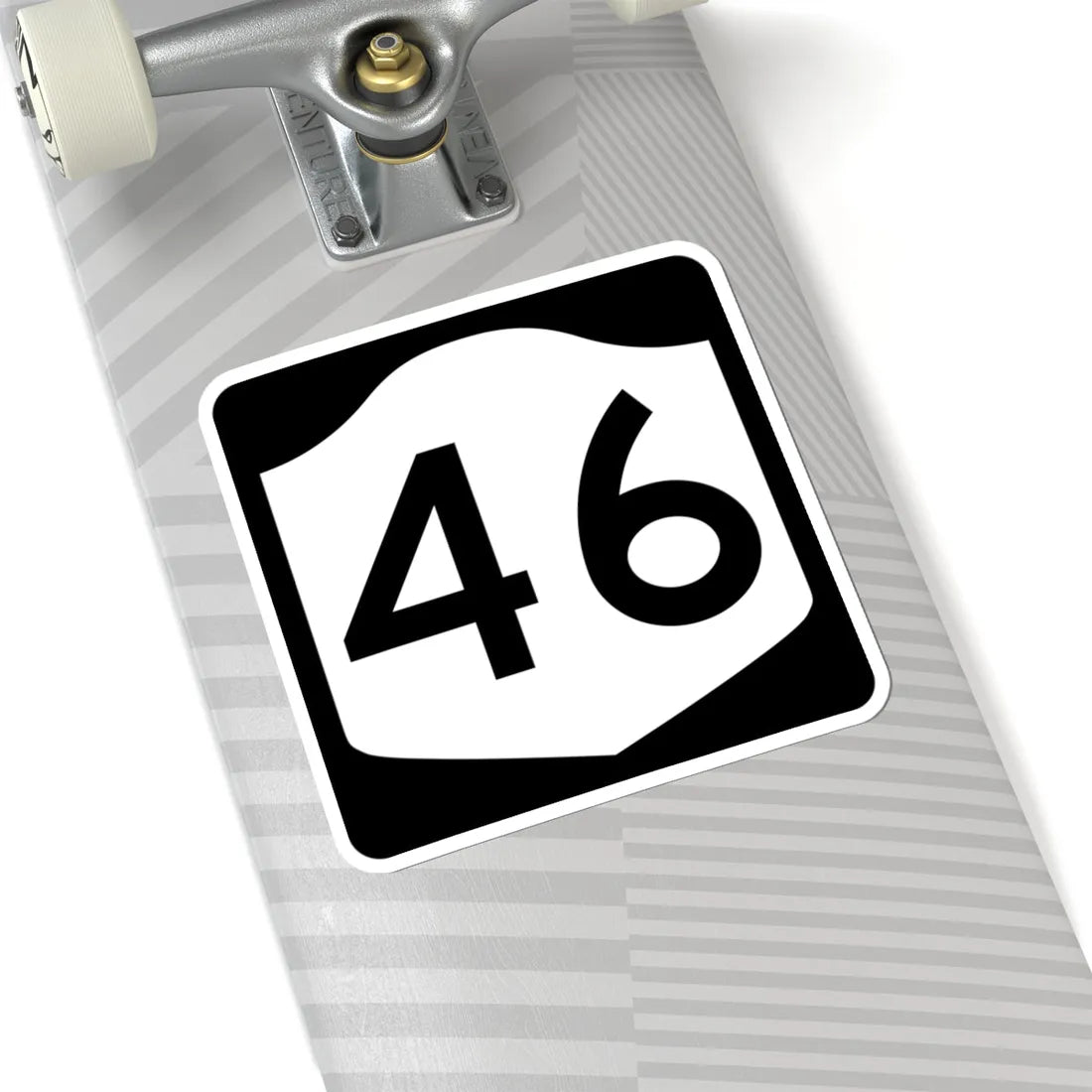 NY-46 (New York) (Road Sign) STICKER Vinyl Kiss-Cut Decal - The Sticker Space