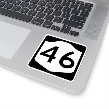 NY-46 (New York) (Road Sign) STICKER Vinyl Kiss-Cut Decal - The Sticker Space