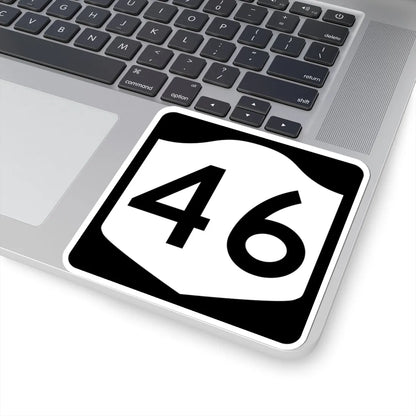 NY-46 (New York) (Road Sign) STICKER Vinyl Kiss-Cut Decal - The Sticker Space