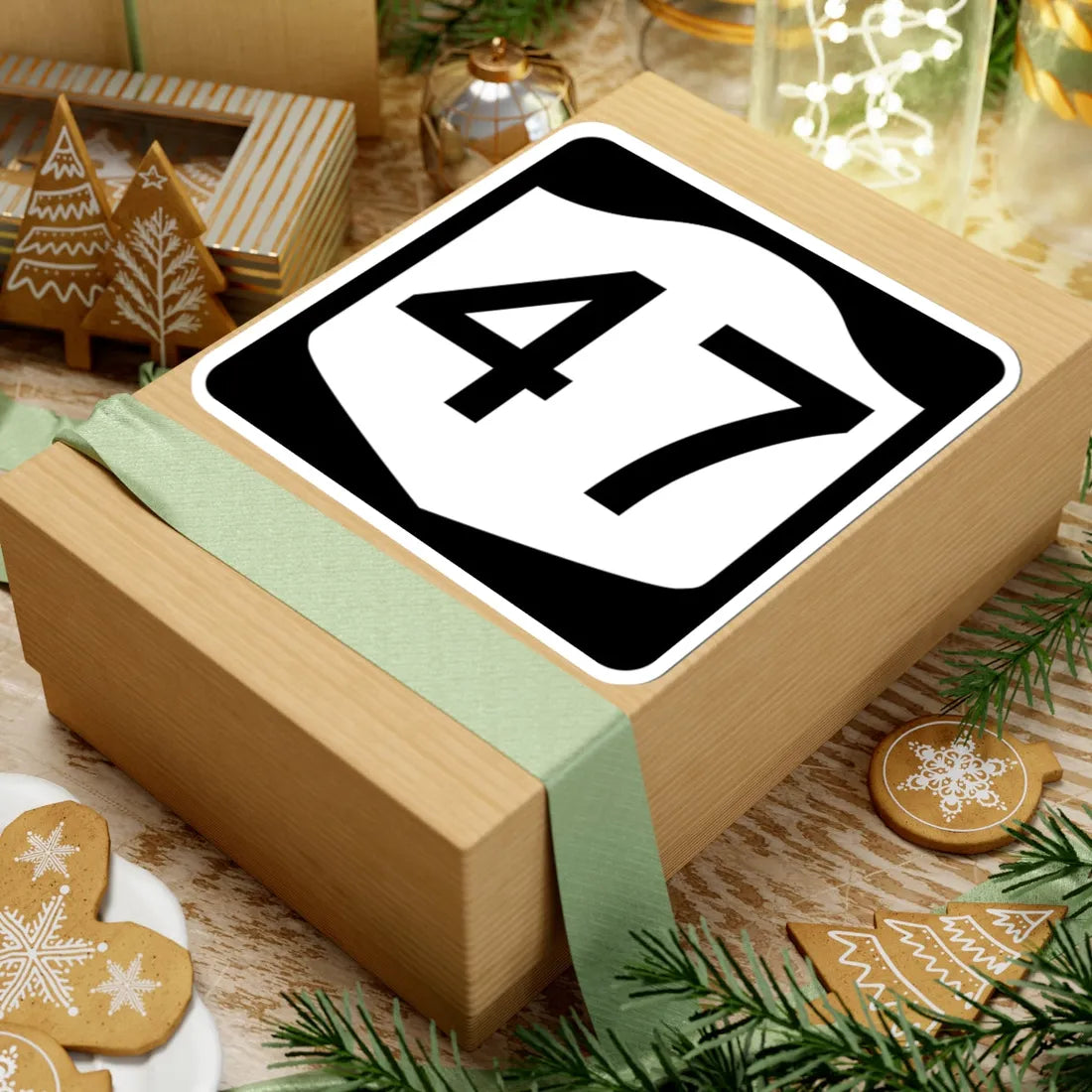 NY-47 (New York) (Road Sign) STICKER Vinyl Kiss-Cut Decal - The Sticker Space