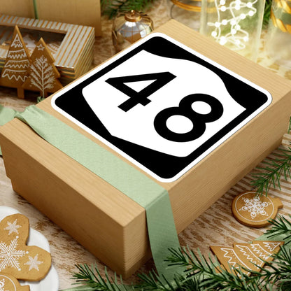 NY-48 (New York) (Road Sign) STICKER Vinyl Kiss-Cut Decal - The Sticker Space