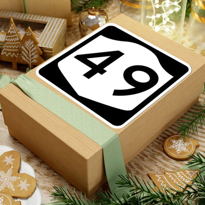 NY-49 (New York) (Road Sign) STICKER Vinyl Kiss-Cut Decal - The Sticker Space