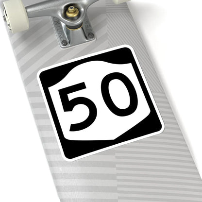 NY-50 (New York) (Road Sign) STICKER Vinyl Kiss-Cut Decal - The Sticker Space