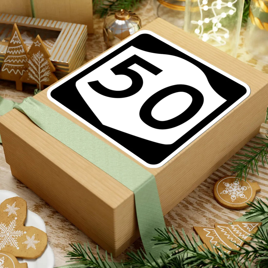 NY-50 (New York) (Road Sign) STICKER Vinyl Kiss-Cut Decal - The Sticker Space