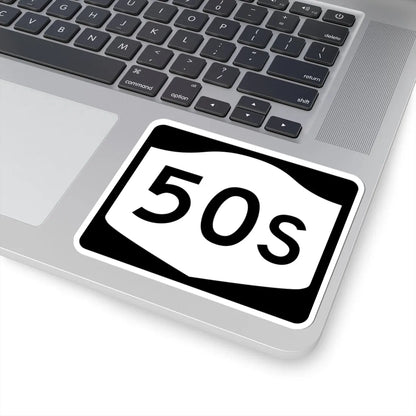 NY-50S (New York) (Road Sign) STICKER Vinyl Kiss-Cut Decal - The Sticker Space