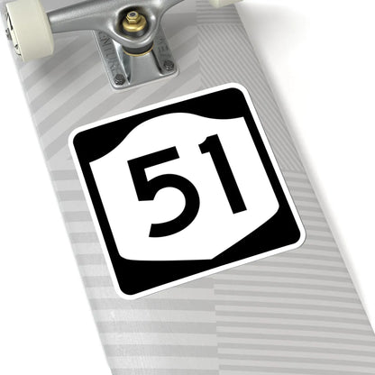 NY-51 (New York) (Road Sign) STICKER Vinyl Kiss-Cut Decal - The Sticker Space