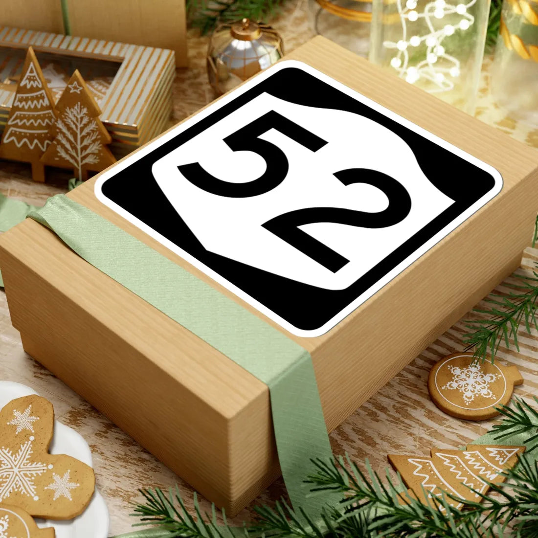 NY-52 (New York) (Road Sign) STICKER Vinyl Kiss-Cut Decal - The Sticker Space