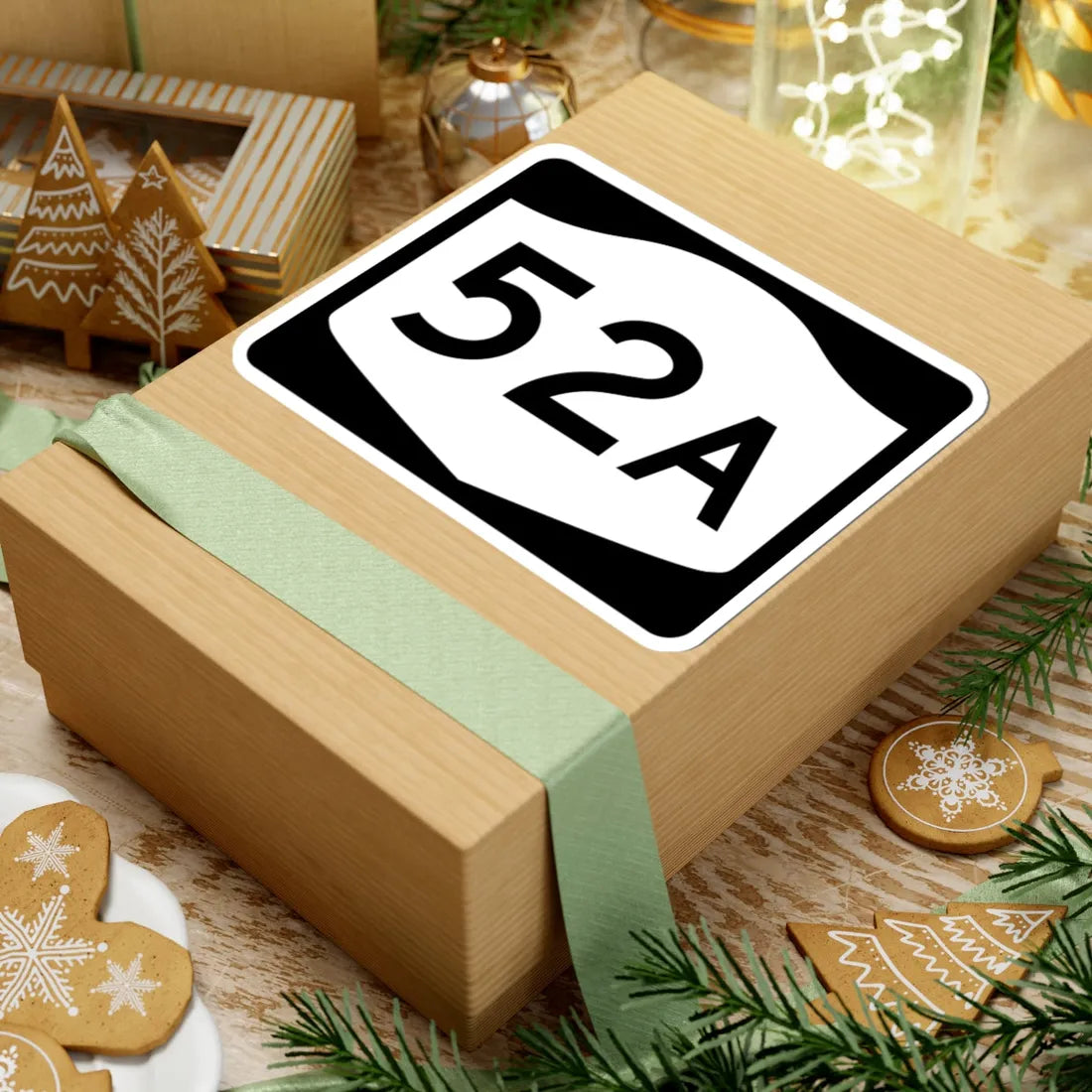 NY-52A (New York) (Road Sign) STICKER Vinyl Kiss-Cut Decal - The Sticker Space