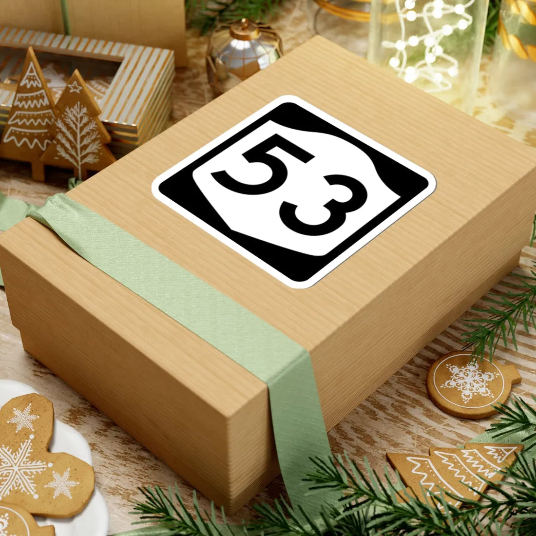 NY-53 (New York) (Road Sign) STICKER Vinyl Kiss-Cut Decal - The Sticker Space