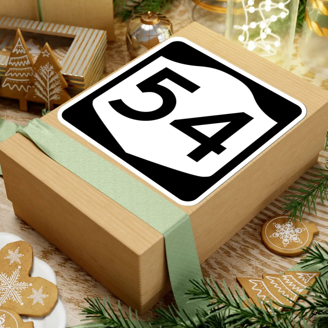 NY-54 (New York) (Road Sign) STICKER Vinyl Kiss-Cut Decal - The Sticker Space