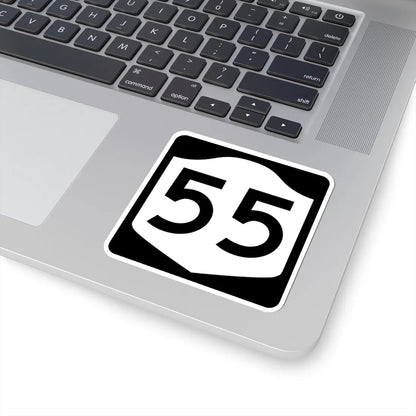 NY-55 (New York) (Road Sign) STICKER Vinyl Kiss-Cut Decal - The Sticker Space
