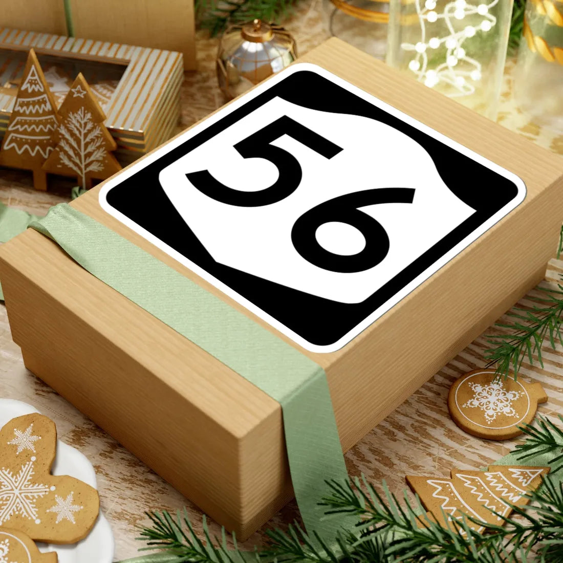 NY-56 (New York) (Road Sign) STICKER Vinyl Kiss-Cut Decal - The Sticker Space