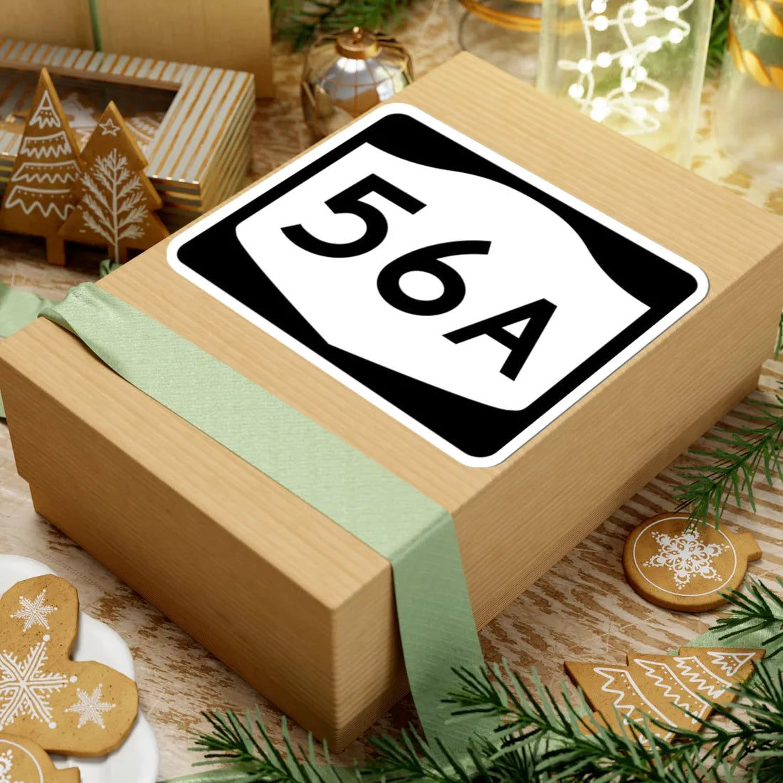 NY-56A (New York) (Road Sign) STICKER Vinyl Kiss-Cut Decal - The Sticker Space