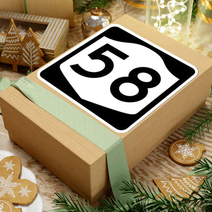 NY-58 (New York) (Road Sign) STICKER Vinyl Kiss-Cut Decal - The Sticker Space