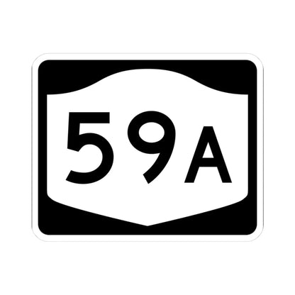 NY-59A (New York) (Road Sign) STICKER Vinyl Kiss-Cut Decal 3 Inch White - The Sticker Space