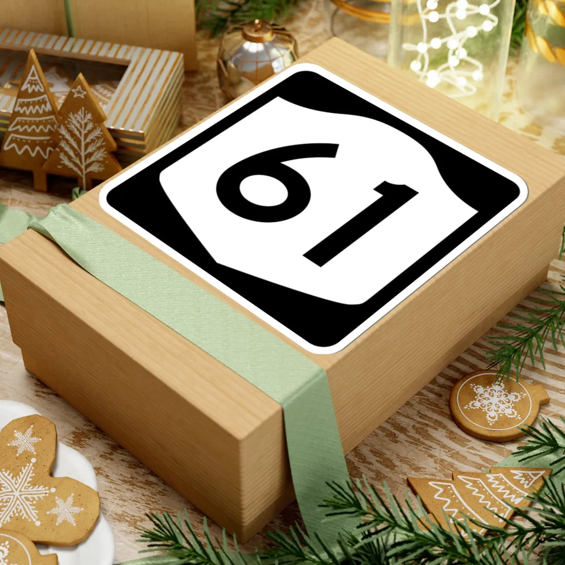 NY-61 (New York) (Road Sign) STICKER Vinyl Kiss-Cut Decal - The Sticker Space