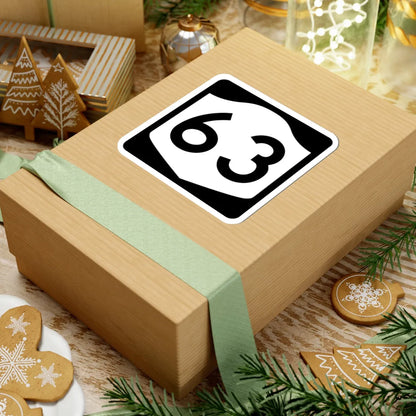 NY-63 (New York) (Road Sign) STICKER Vinyl Kiss-Cut Decal - The Sticker Space