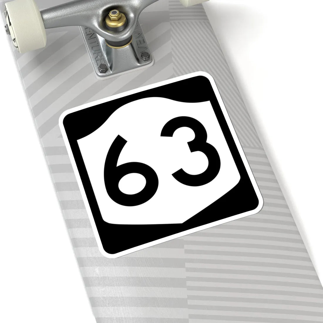 NY-63 (New York) (Road Sign) STICKER Vinyl Kiss-Cut Decal - The Sticker Space