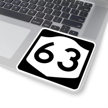 NY-63 (New York) (Road Sign) STICKER Vinyl Kiss-Cut Decal - The Sticker Space