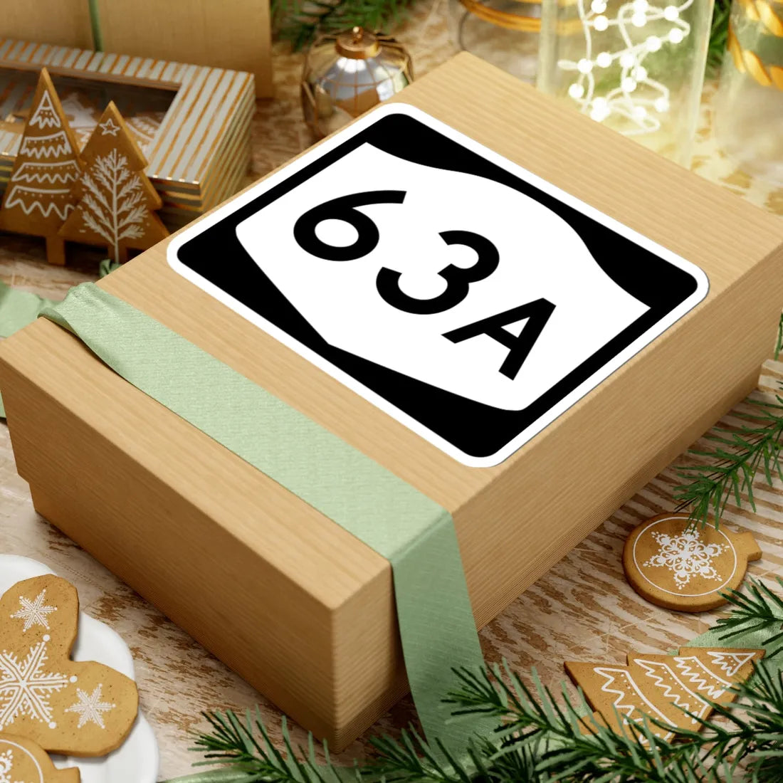 NY-63A (New York) (Road Sign) STICKER Vinyl Kiss-Cut Decal - The Sticker Space