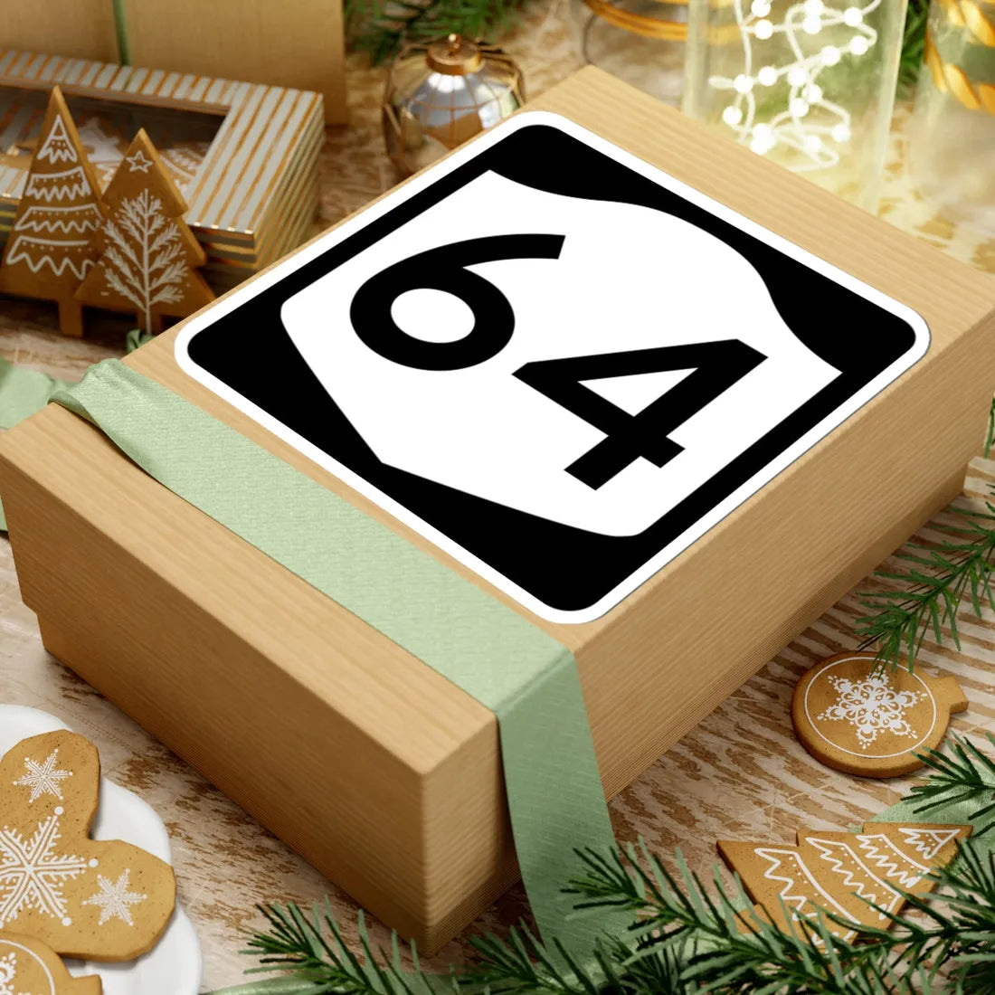 NY-64 (New York) (Road Sign) STICKER Vinyl Kiss-Cut Decal - The Sticker Space