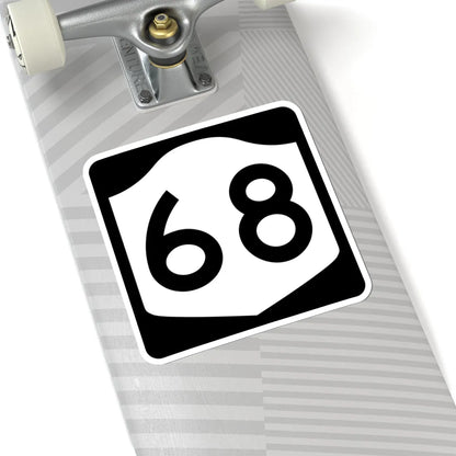 NY-68 (New York) (Road Sign) STICKER Vinyl Kiss-Cut Decal - The Sticker Space