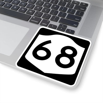 NY-68 (New York) (Road Sign) STICKER Vinyl Kiss-Cut Decal - The Sticker Space