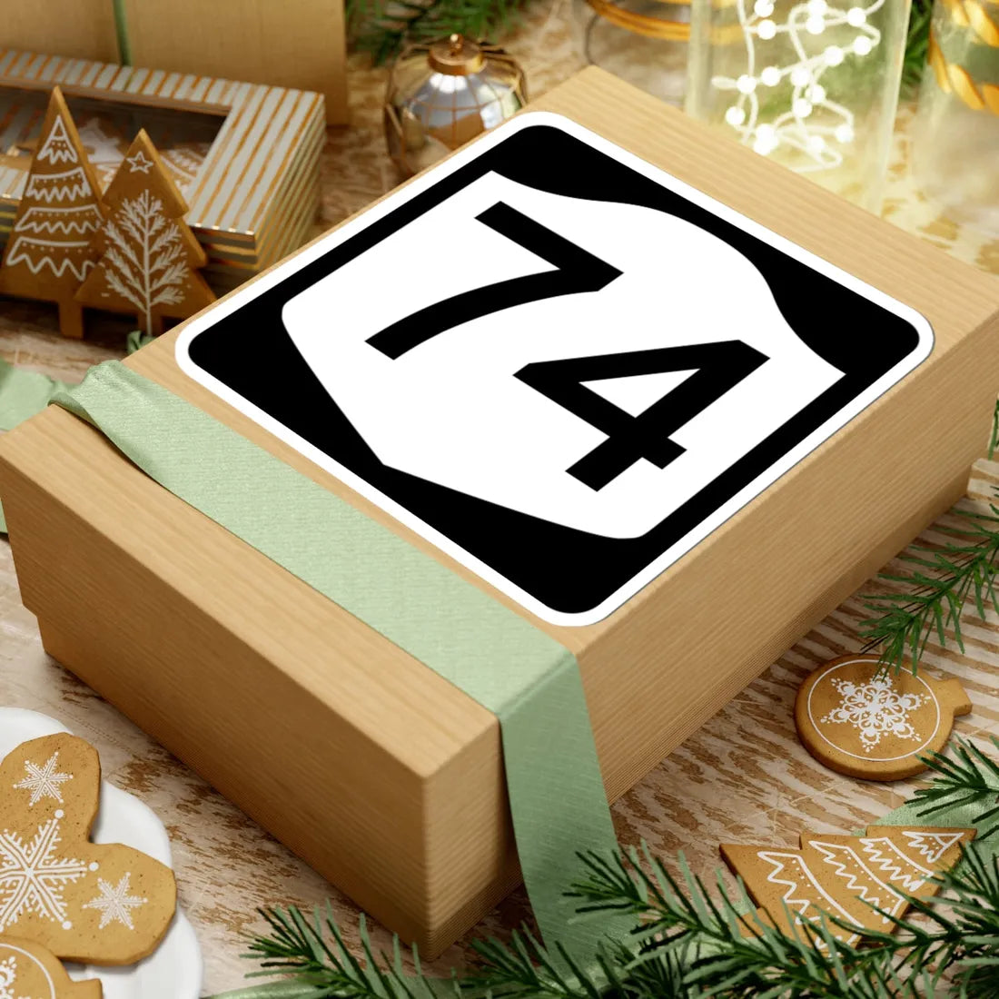 NY-74 (New York) (Road Sign) STICKER Vinyl Kiss-Cut Decal - The Sticker Space