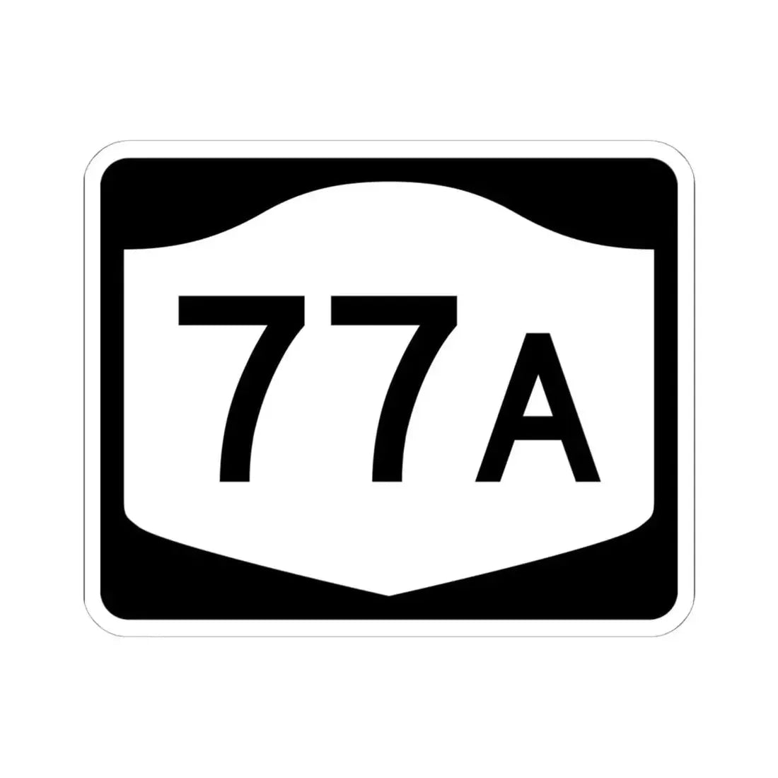NY-77A (New York) (Road Sign) STICKER Vinyl Kiss-Cut Decal 6 Inch White - The Sticker Space