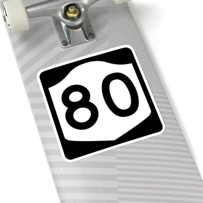 NY-80 (New York) (Road Sign) STICKER Vinyl Kiss-Cut Decal - The Sticker Space
