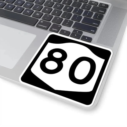 NY-80 (New York) (Road Sign) STICKER Vinyl Kiss-Cut Decal - The Sticker Space