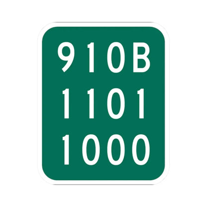 NY-910B (New York) (Road Sign) STICKER Vinyl Kiss-Cut Decal 2 Inch White - The Sticker Space