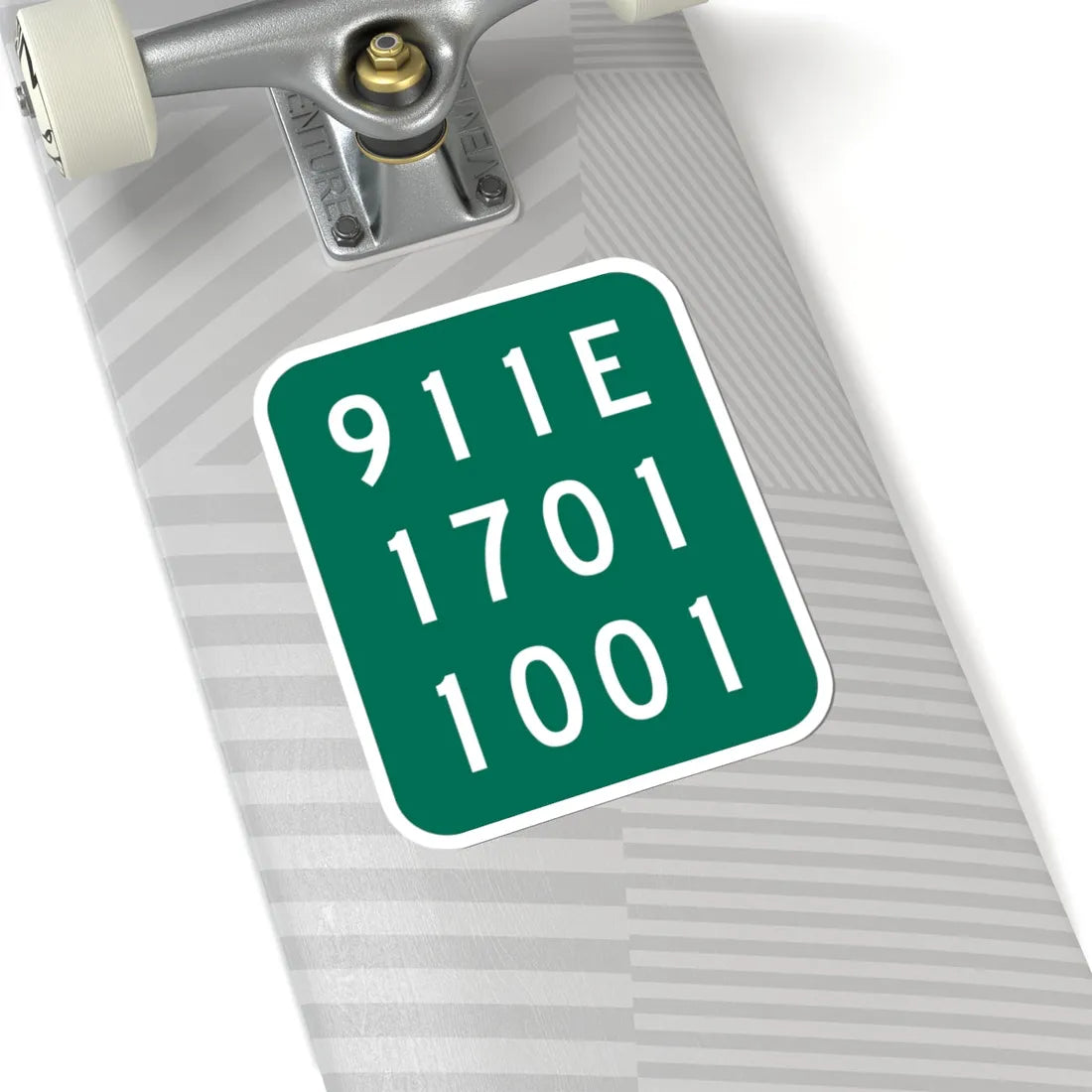 NY-911E (New York) (Road Sign) STICKER Vinyl Kiss-Cut Decal - The Sticker Space