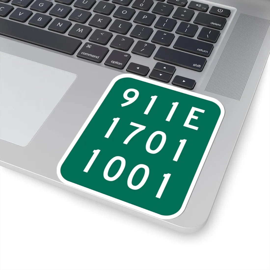 NY-911E (New York) (Road Sign) STICKER Vinyl Kiss-Cut Decal - The Sticker Space