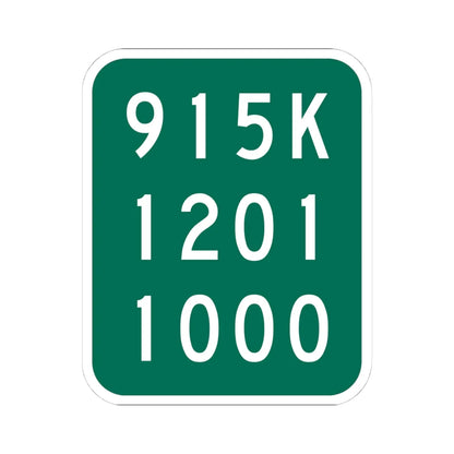 NY-915K (New York) (Road Sign) STICKER Vinyl Kiss-Cut Decal 4 Inch White - The Sticker Space