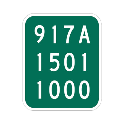 NY-917A (New York) (Road Sign) STICKER Vinyl Kiss-Cut Decal 6 Inch White - The Sticker Space