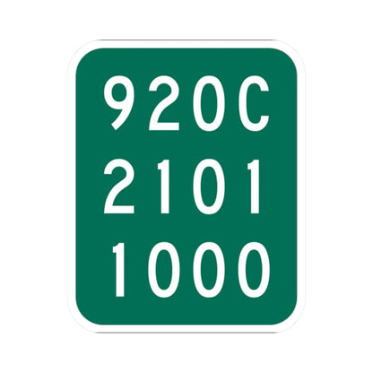 NY-920C (New York) (Road Sign) STICKER Vinyl Kiss-Cut Decal 2 Inch White - The Sticker Space