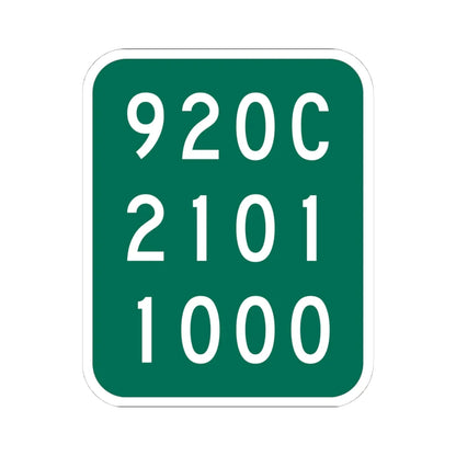 NY-920C (New York) (Road Sign) STICKER Vinyl Kiss-Cut Decal 4 Inch White - The Sticker Space