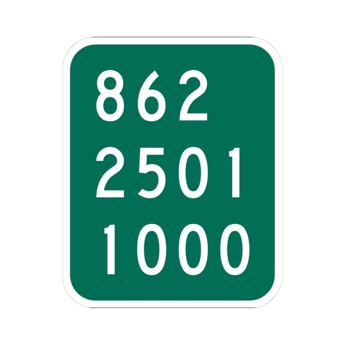 NY-920P (New York) (Road Sign) STICKER Vinyl Kiss-Cut Decal 3 Inch White - The Sticker Space