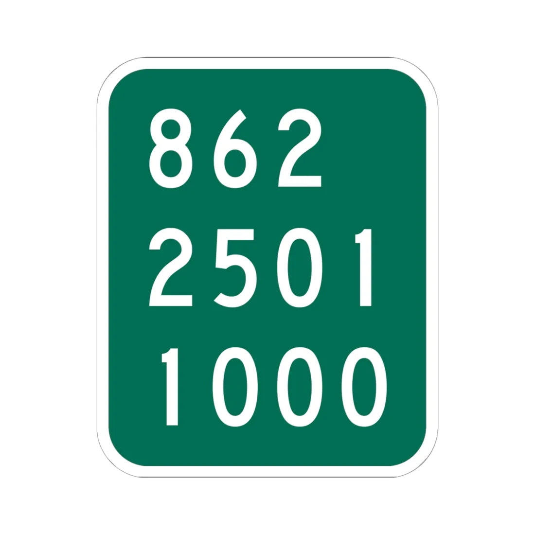 NY-920P (New York) (Road Sign) STICKER Vinyl Kiss-Cut Decal 6 Inch White - The Sticker Space