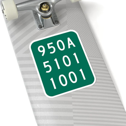 NY-950A (New York) (Road Sign) STICKER Vinyl Kiss-Cut Decal - The Sticker Space