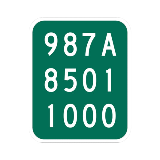 NY-987A (New York) (Road Sign) STICKER Vinyl Kiss-Cut Decal 2 Inch White - The Sticker Space