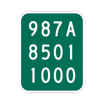 NY-987A (New York) (Road Sign) STICKER Vinyl Kiss-Cut Decal 6 Inch White - The Sticker Space