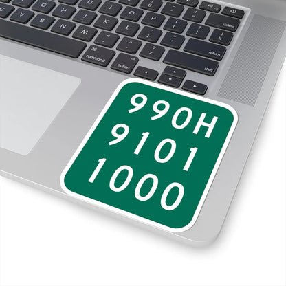 NY-990H (New York) (Road Sign) STICKER Vinyl Kiss-Cut Decal - The Sticker Space