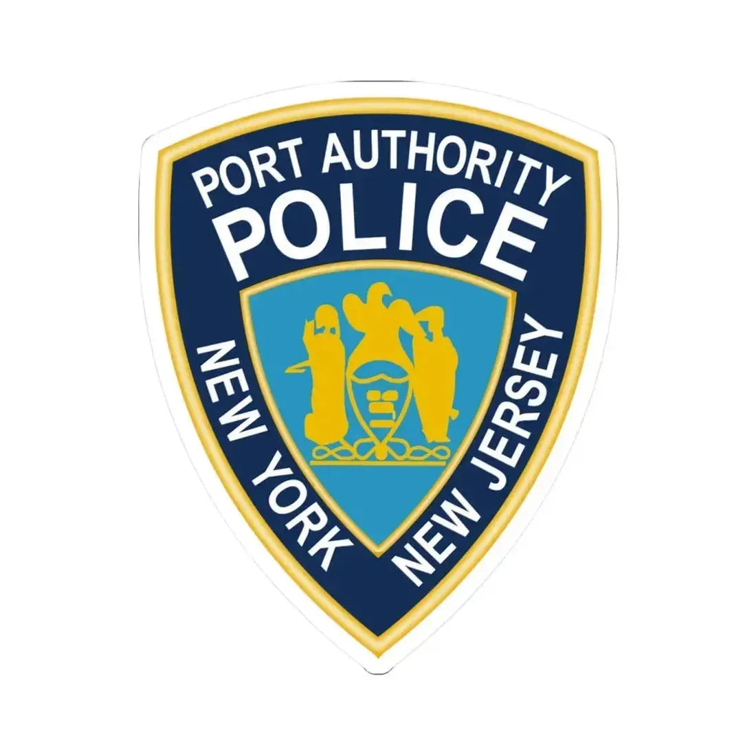 NY NJ Port Authority - STICKER Vinyl Kiss-Cut Decal 4 Inch White - The Sticker Space